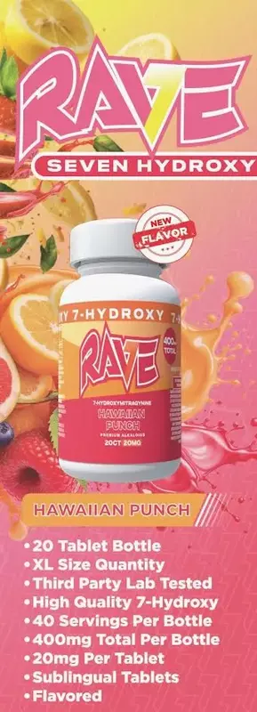 *Rave 7oh Hawaiian Punch 20mg Tablets*