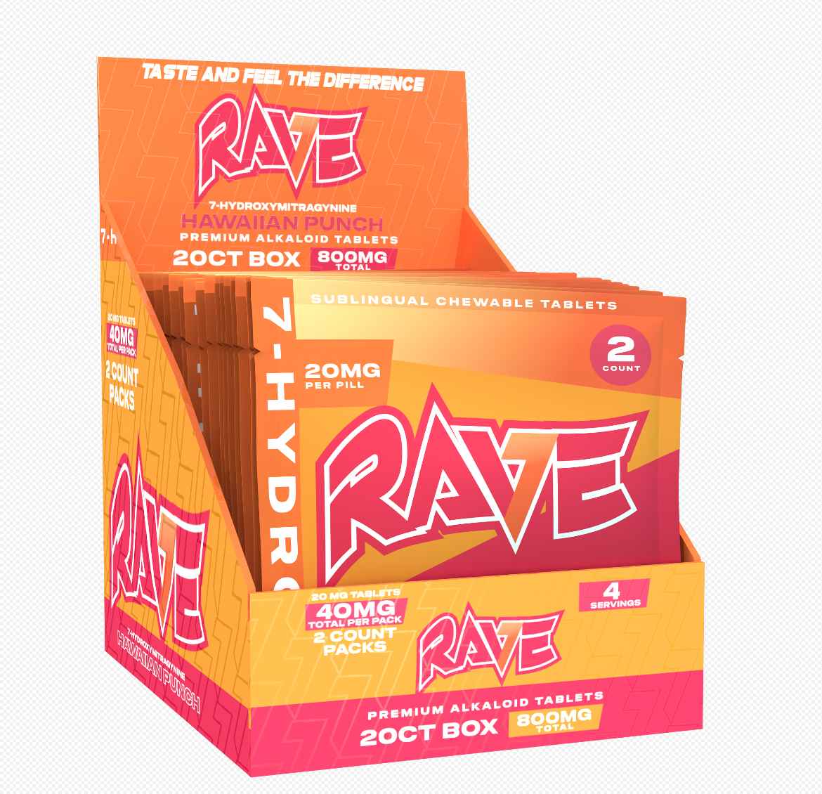 *Rave 7oh Hawaiian Punch 20mg Tablets (2ct)*