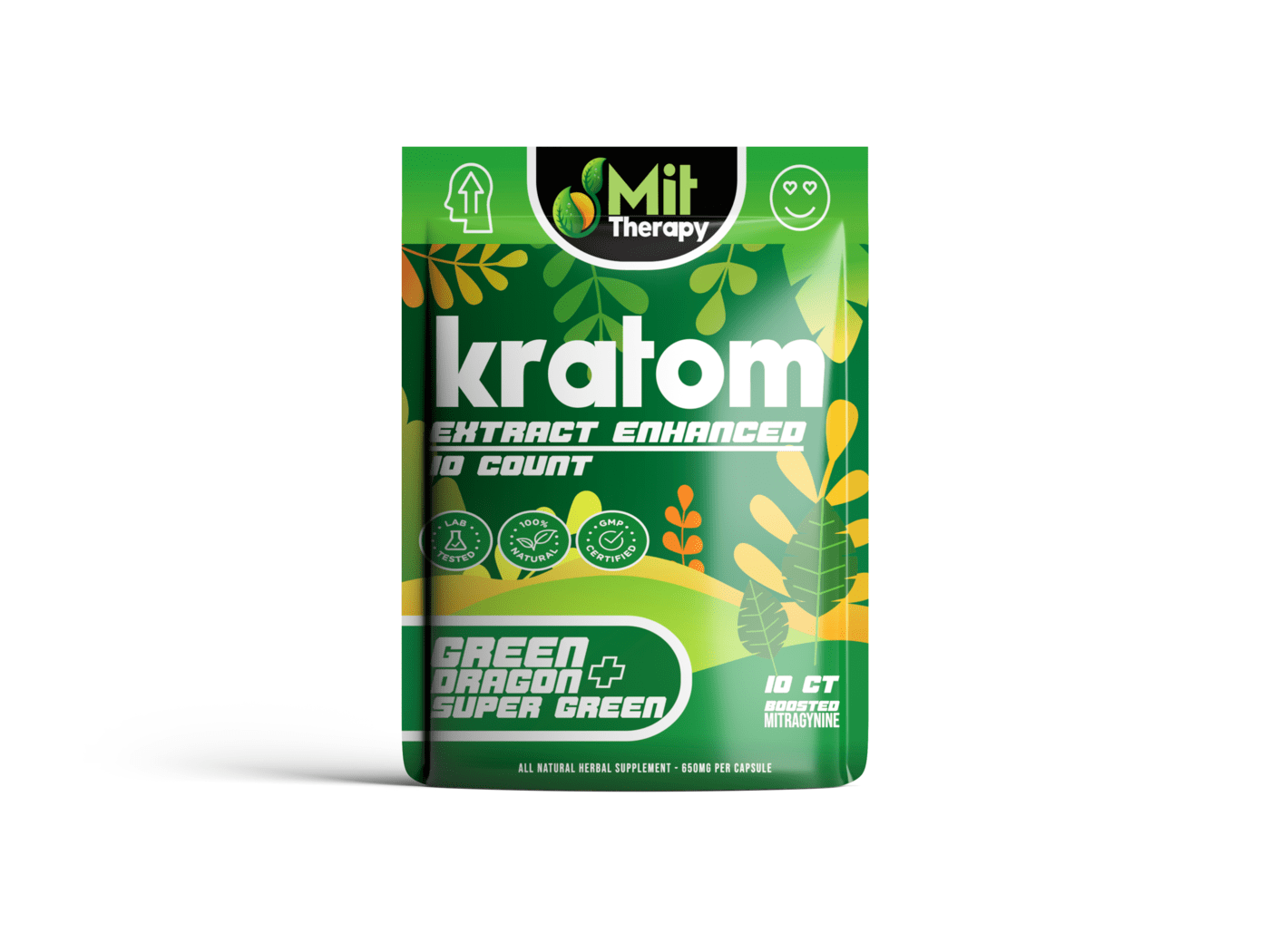 MIT Therapy Green Dragon + Super Green*-10ct x 1 Pouches (10 Total Capsules)